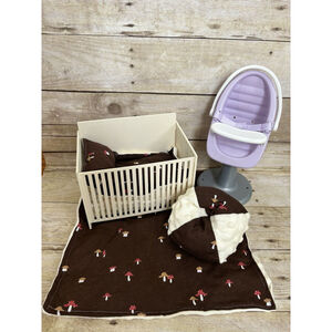 Caring For Baby, American Girl,‎ Crib and Bedding, Highchair, Doll Not Included